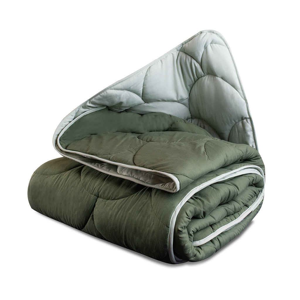 Microvezel Eazy dekbed Tint/Olivine - Bedworld B.V.